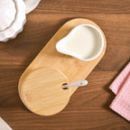 Milk Pot And Sugar Bowl With Stand And Spoon