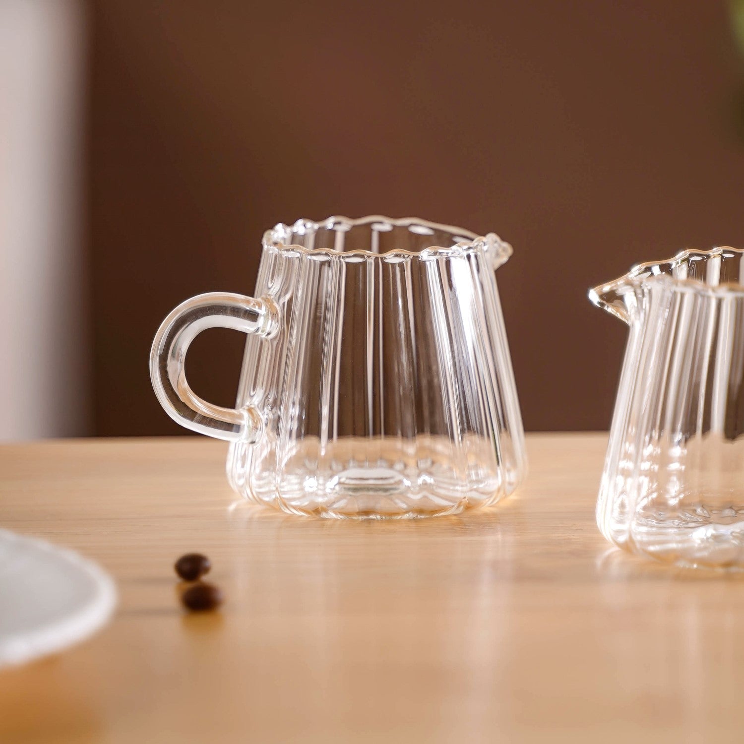 Milk Pot Glass Creamer Jug Set Of 2 120ml