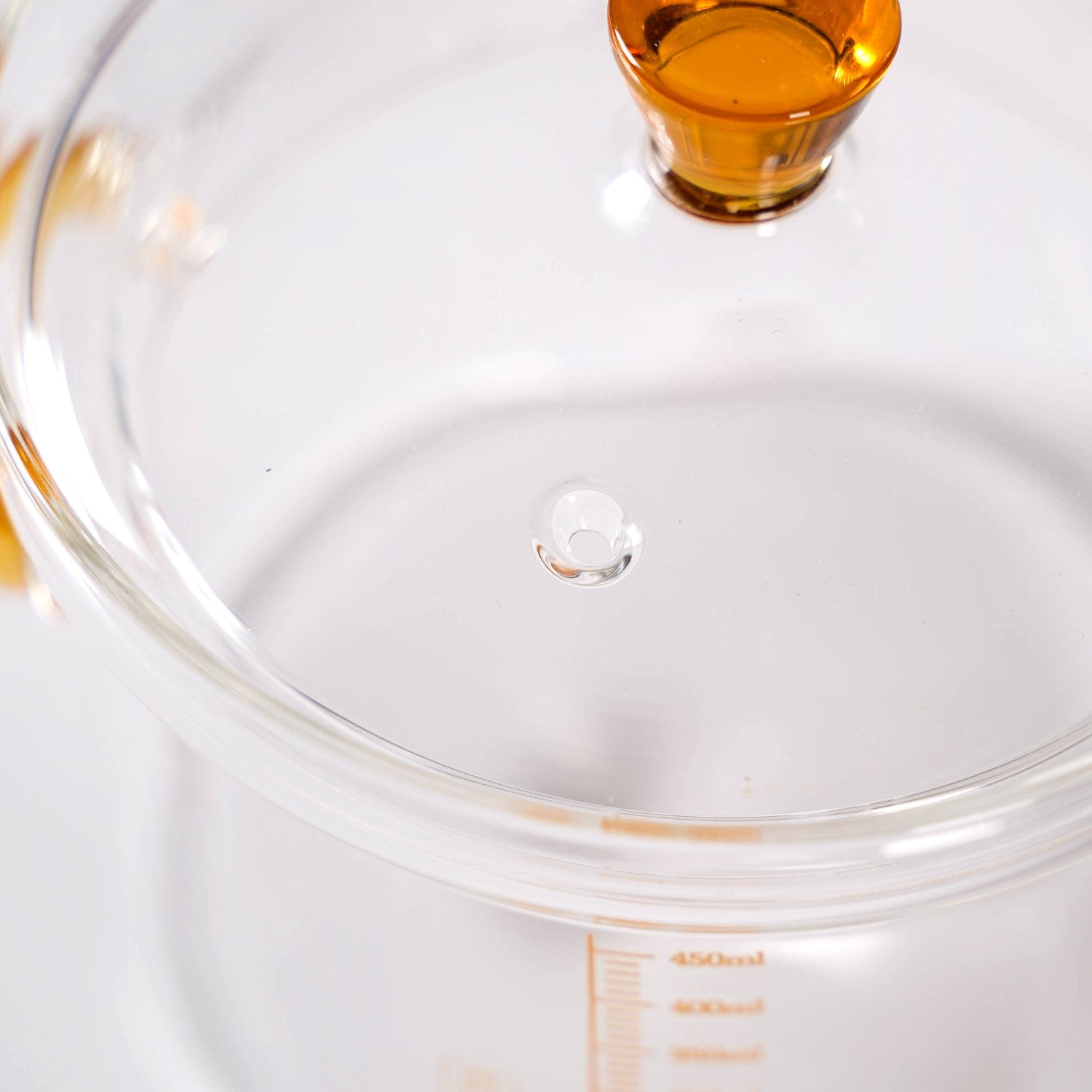 Mini Borosilicate Glass Pot With Lid 450ml