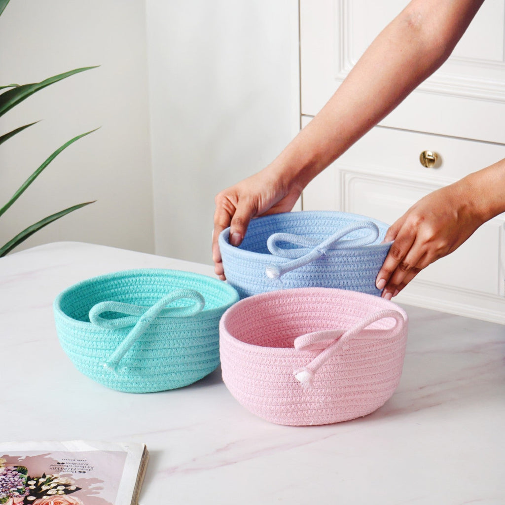 Mini Storage Basket Set Of 3 10cm
