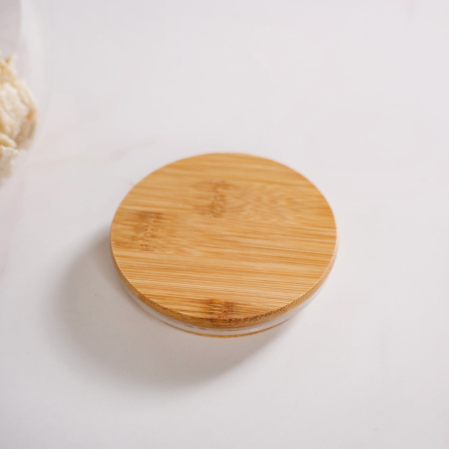 Minimalist Glass Jar With Bamboo Lid Set Of 2 400ml