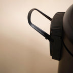 Clean Curve Metal Dustbin With Removable Bucket Black 7000ml