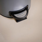 Clean Curve Metal Dustbin With Removable Bucket Grey 7000ml