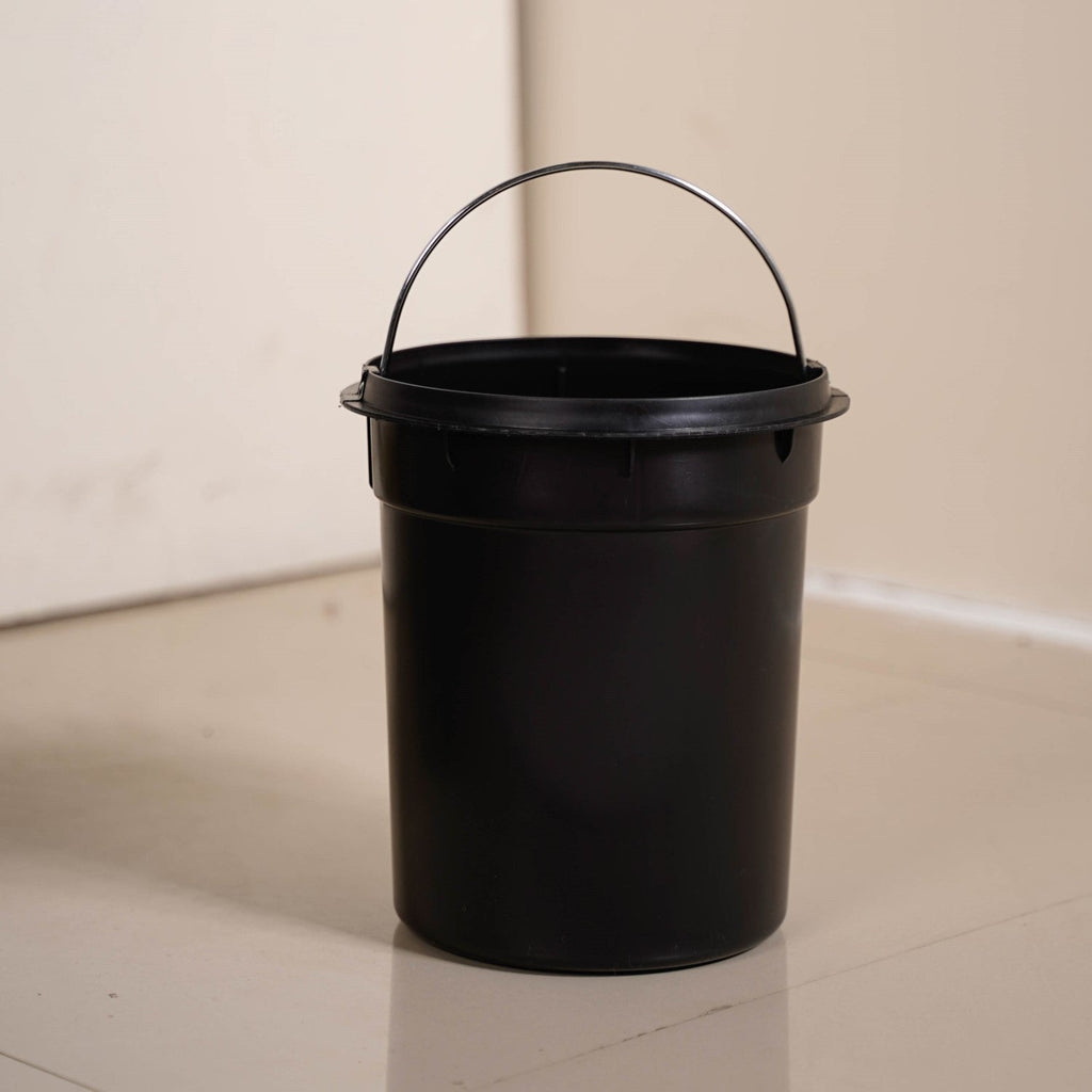 Clean Curve Metal Dustbin With Removable Bucket Grey 7000ml