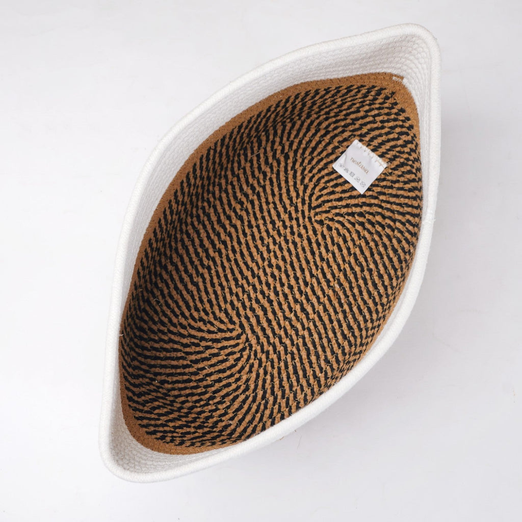 Minimalist Roped Cotton Storage Basket 20cm