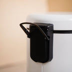 Clean Curve White Metal Dustbin With Removable Bucket 7000ml