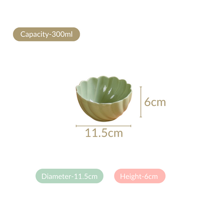 Lao Luxury Ceramic Side Bowls Set Of 4 300ml