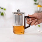 Modern Fluted Glass 2 In 1 Infuser Mug 500ml