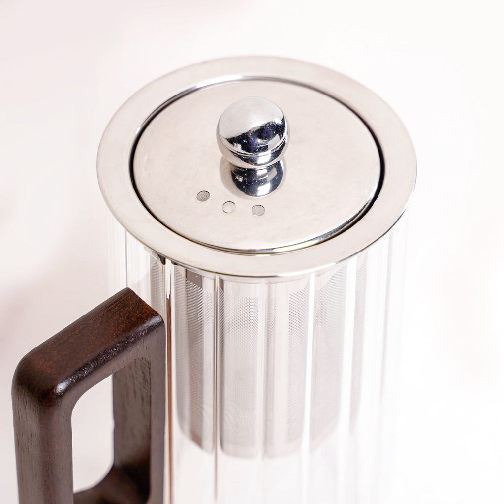 Modern Fluted Glass 2 In 1 Infuser Mug 500ml