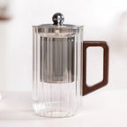 Modern Fluted Glass 2 In 1 Infuser Mug 500ml