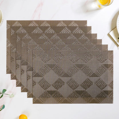 Modern Mosaic Shiny Placemat Set Of 6
