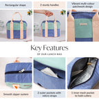 Bento Pop Multicolour Insulated Lunch Bag