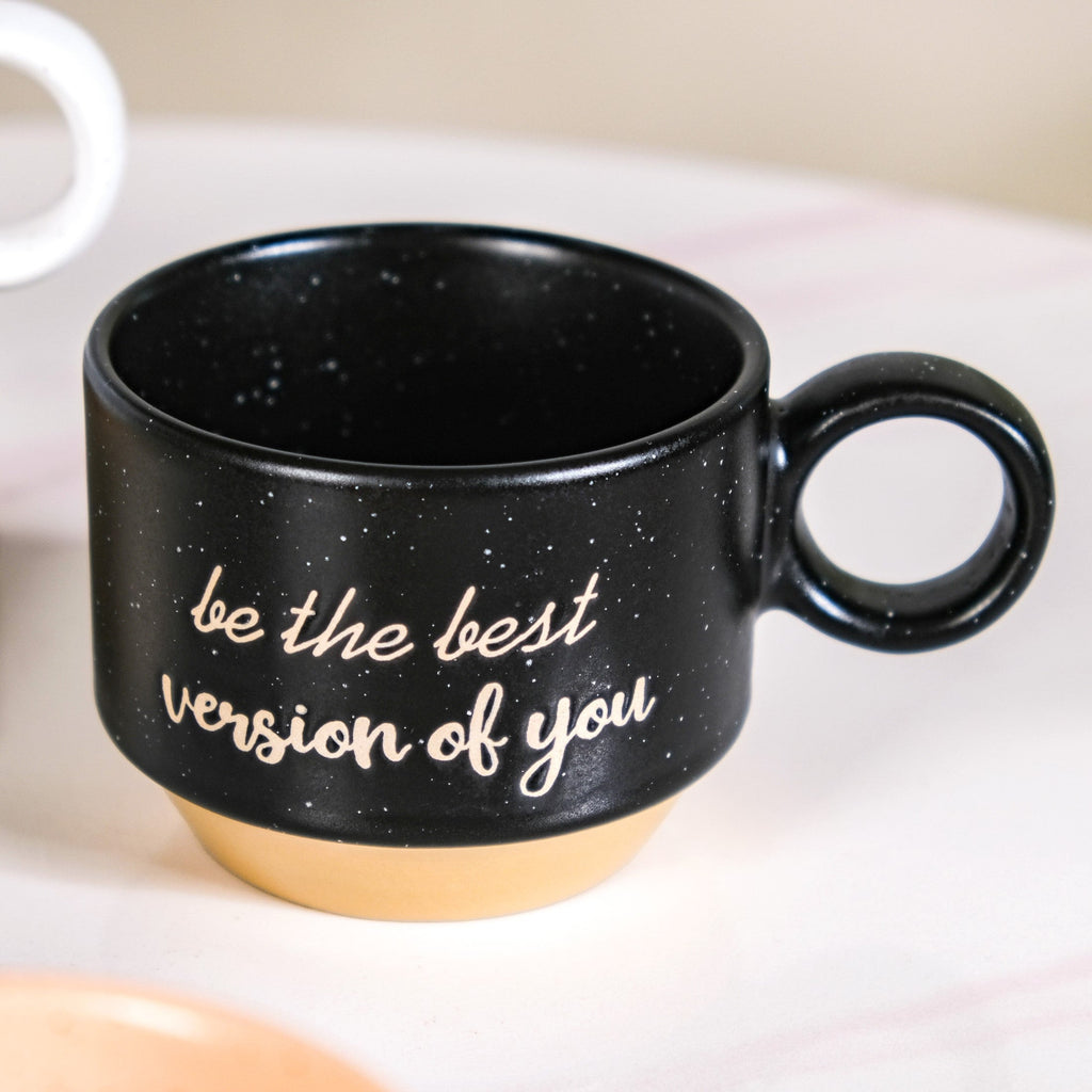 Productivity Quotes Stackable Cup Set Of 4 215ml