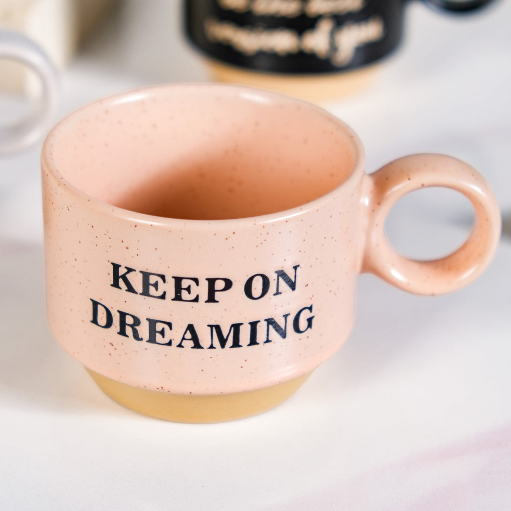 Productivity Quotes Stackable Cup Set Of 4 215ml