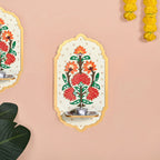 Motif Jharokha Tealight Candle Holder Lippan Wall Art Set Of 2