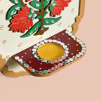 Motif Jharokha Tealight Candle Holder Lippan Wall Art Set Of 2