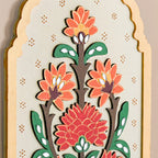 Motif Jharokha Tealight Candle Holder Lippan Wall Art Set Of 2