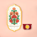 Motif Jharokha Tealight Candle Holder Lippan Wall Art Set Of 2