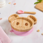 Mouse Toddler Plate With Suction Base And Matching Spoon