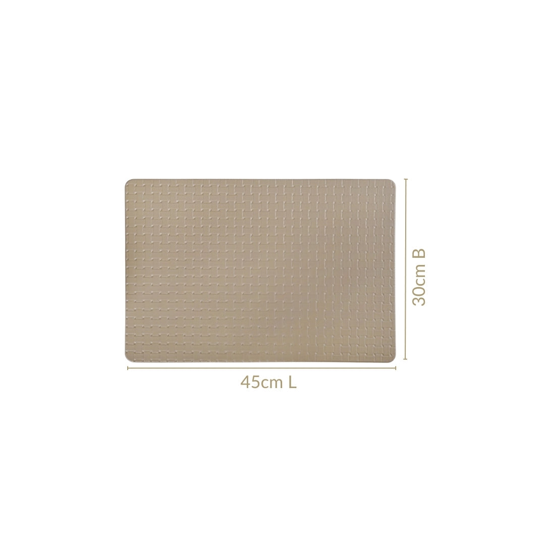 Brown Weave Placemat Set Of 6