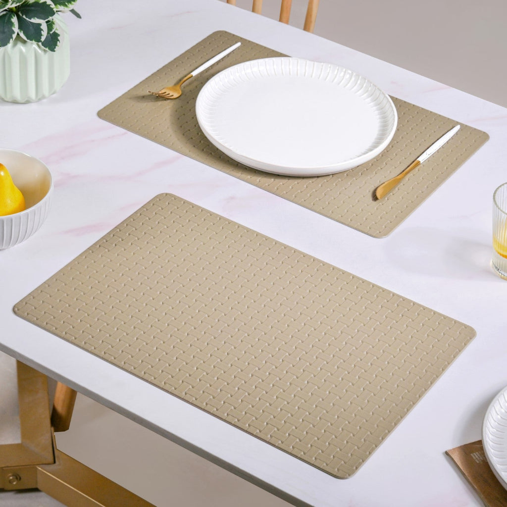 Brown Weave Placemat Set Of 6