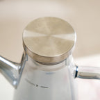 Chic Grey Borosilicate Glass Oil Jar Dispenser With Markings 1000ml