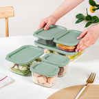 Groovo Multipurpose Glass Storage Containers Set Of 6