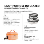 Multipurpose Insulated Lunch Storage Hamper