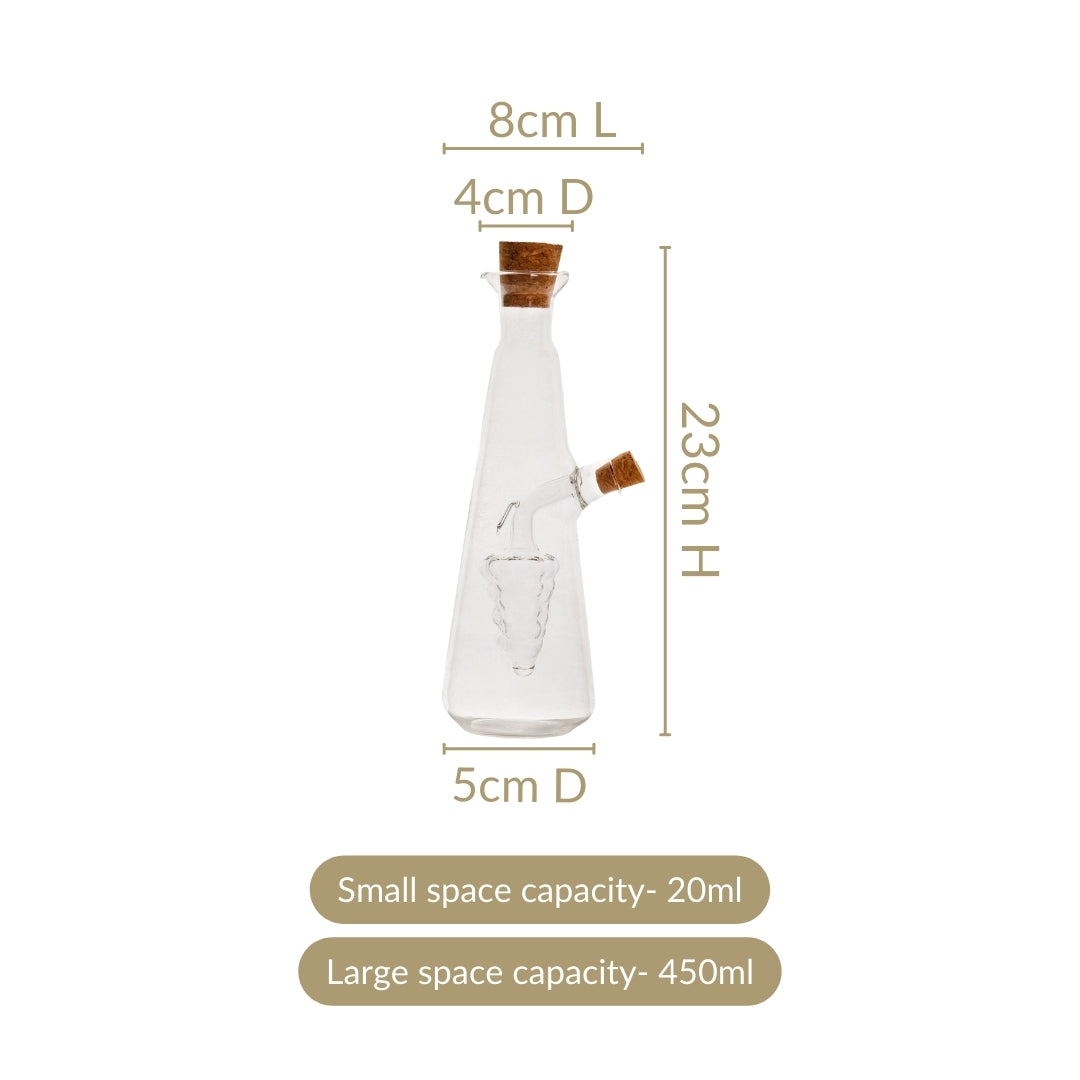 Multipurpose Cruet For Olive Oil And Balsamic Vinegar
