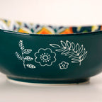 Green Mystic Mandala Long Dish With Handles 400ml