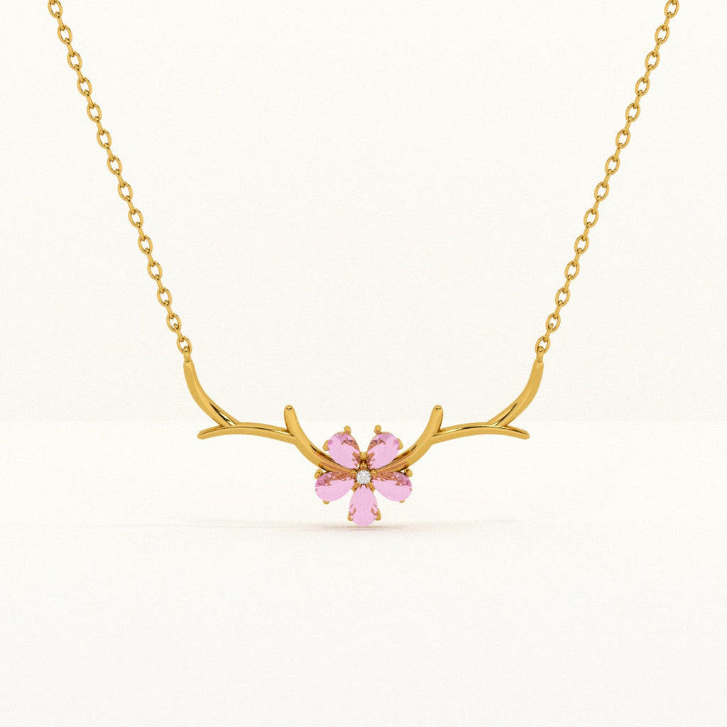 Cherry Flower Necklace