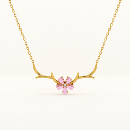 Cherry Flower Necklace