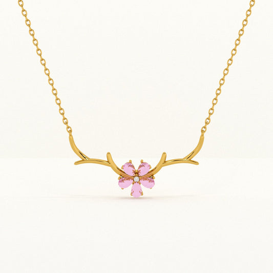 Cherry Flower Necklace