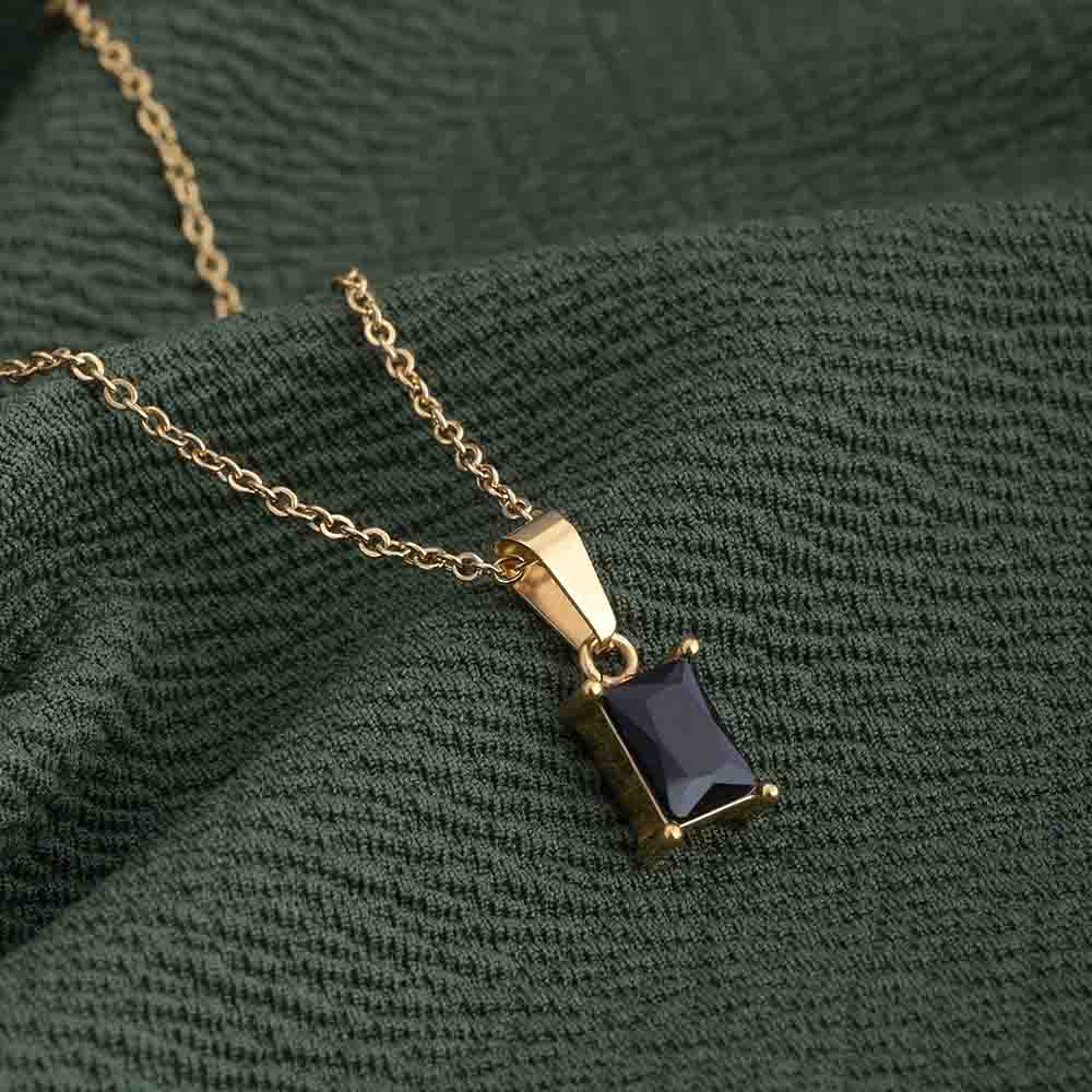 Black Stone Necklace