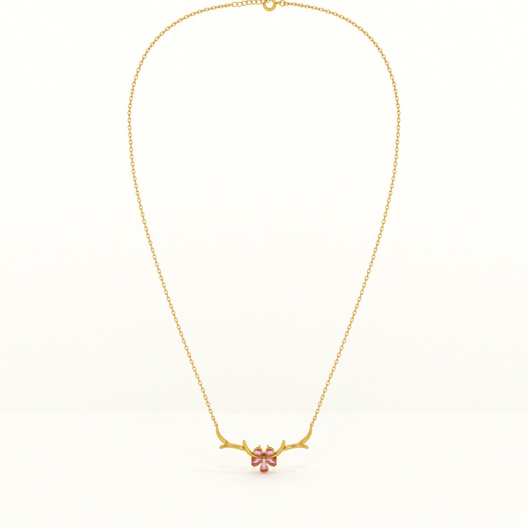 Cherry Flower Necklace