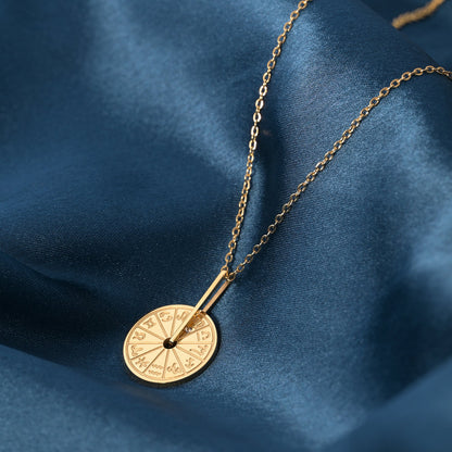 Sunsign Wheel Necklace