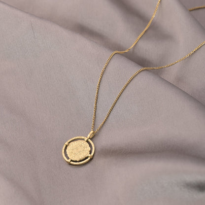 Stamp Disc Necklace