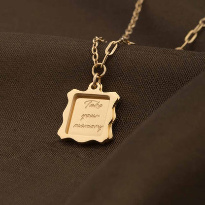 Frame Letter Necklace