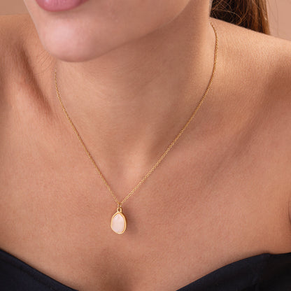 Pink Quartz Necklace