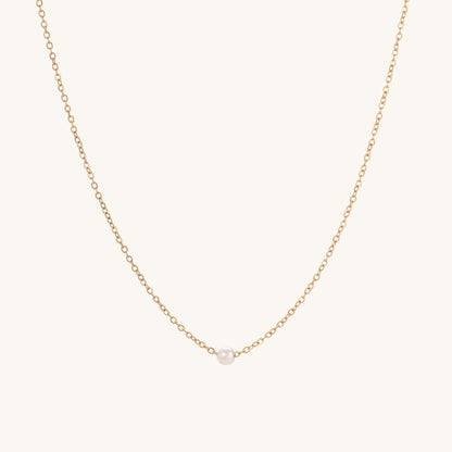 Minimalist Pearl Necklace