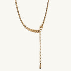 Cuban Chain Hollow Heart Necklace