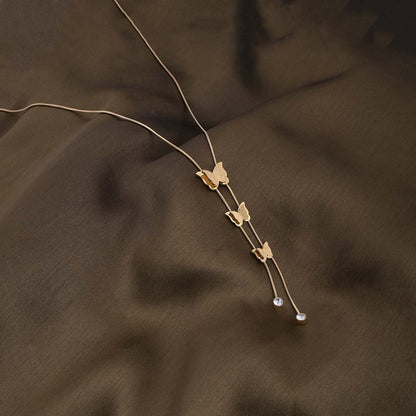 Butterfly Long Chain Necklace