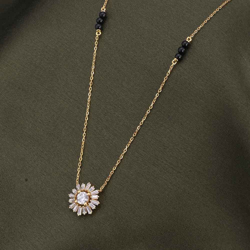 Hamsini Diamond Mangalsutra | BIS Hallmarked | 18k Gold Vermeil