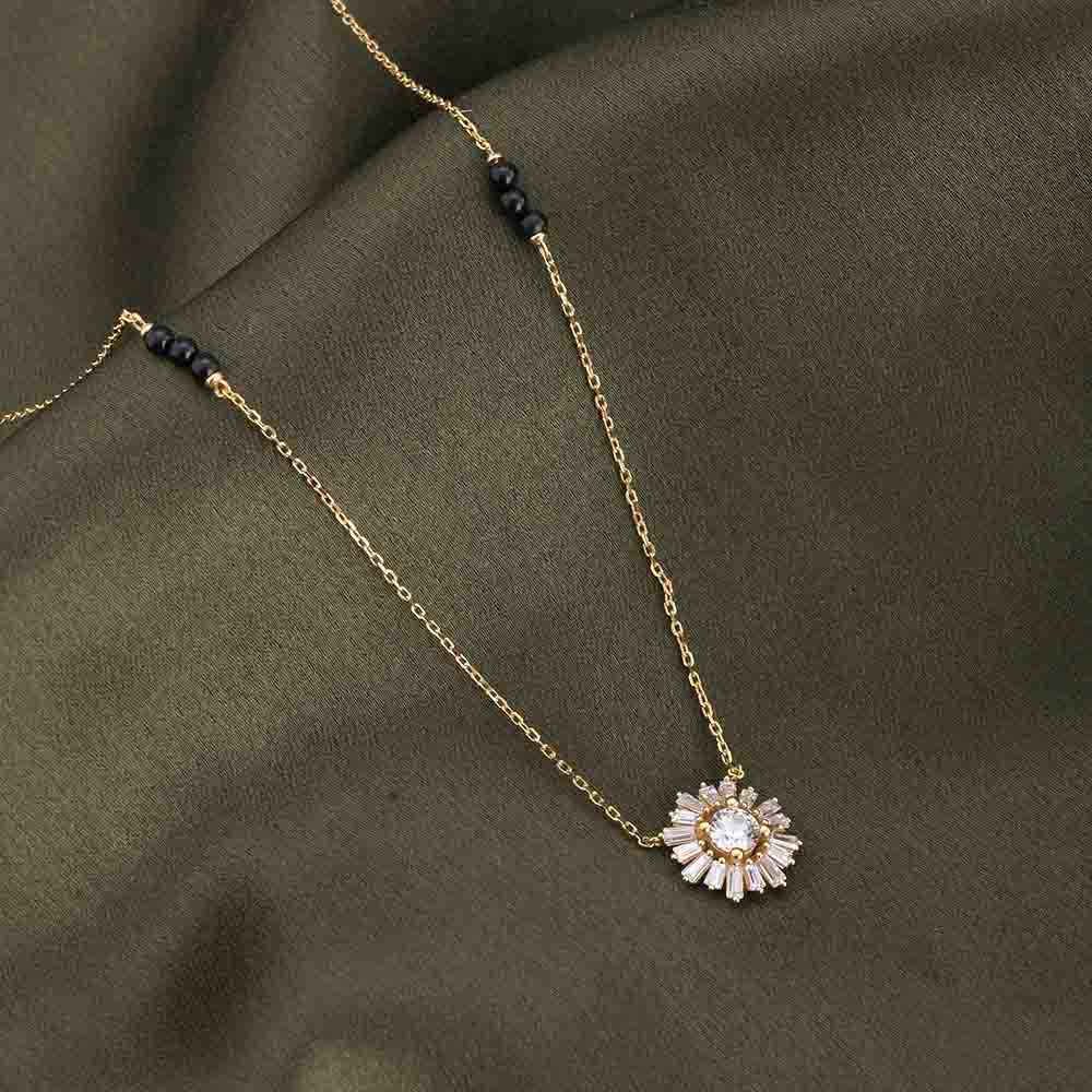 Hamsini Diamond Mangalsutra | BIS Hallmarked | 18k Gold Vermeil