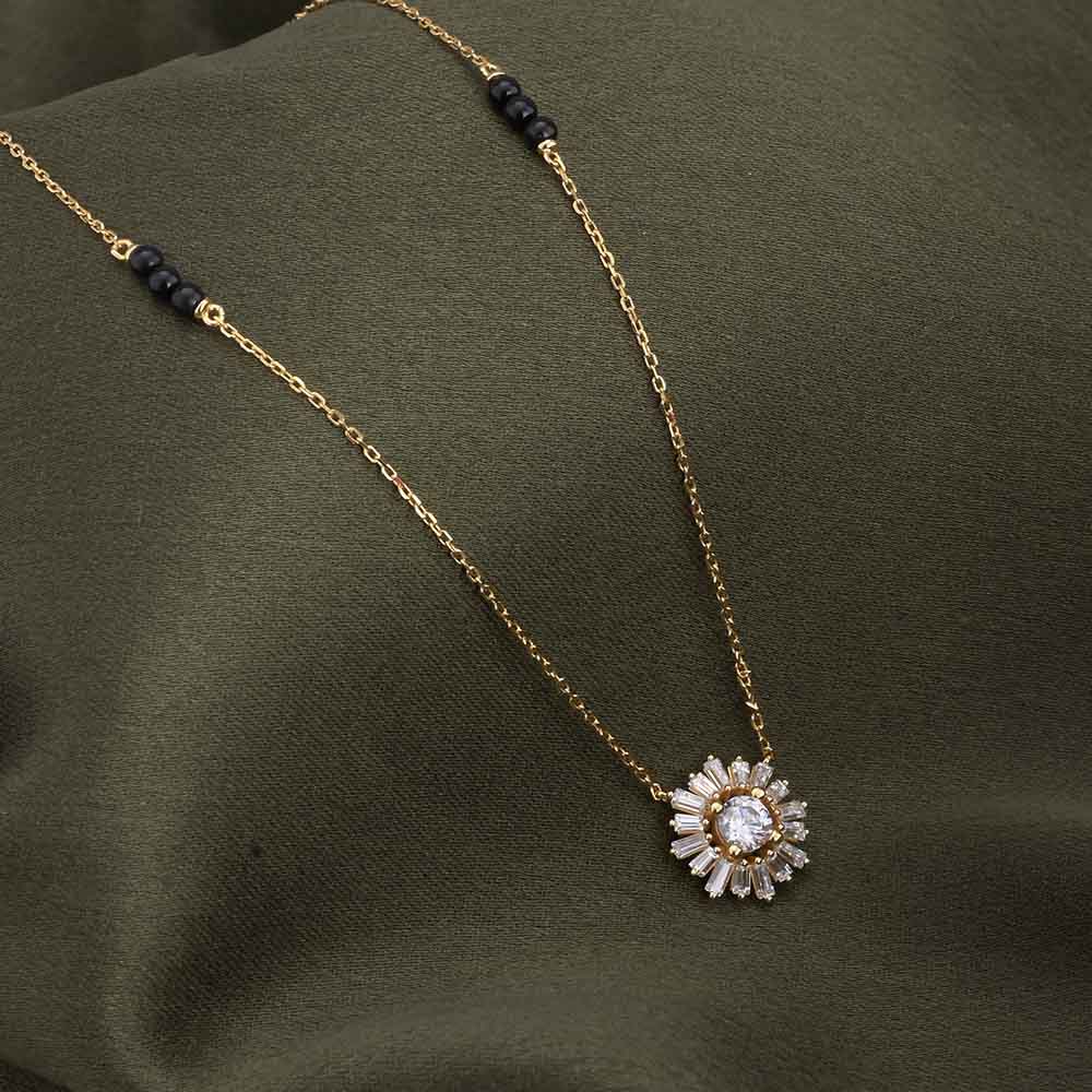 Hamsini Diamond Mangalsutra | BIS Hallmarked | 18k Gold Vermeil