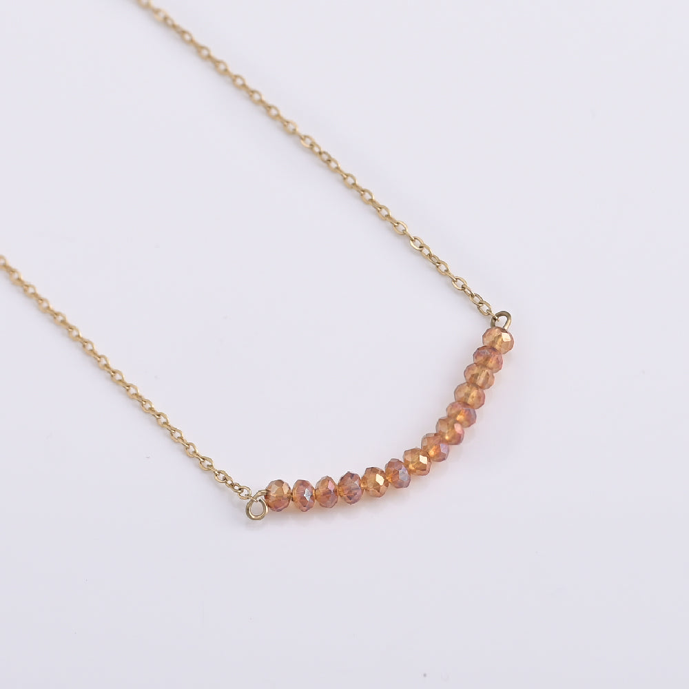 Berry Brown Bead Necklace