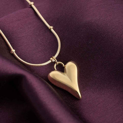 Heart Ball Chain Pendant