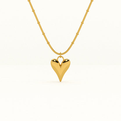 Heart Ball Chain Pendant