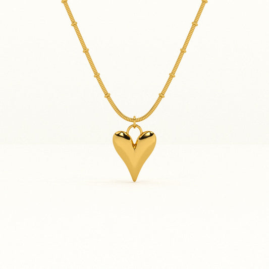 Heart Ball Chain Pendant