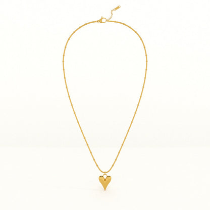 Heart Ball Chain Pendant